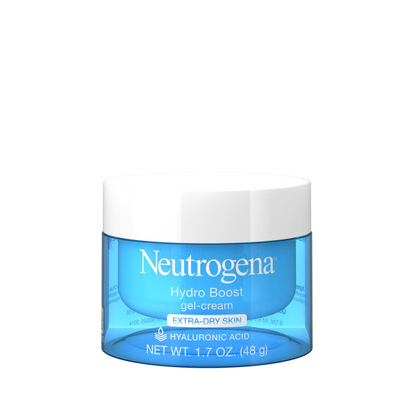 Neutrogena Hydro Boost Hyaluronic Acid Gel Face Moisturizer to hydrate and smooth extra-dry skin, 1.7 oz