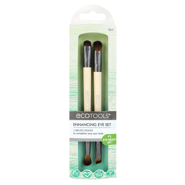 EcoTools Eye Enhancing Eyeshadow Brush Duo Set (2 Brushes) Makeup Brush